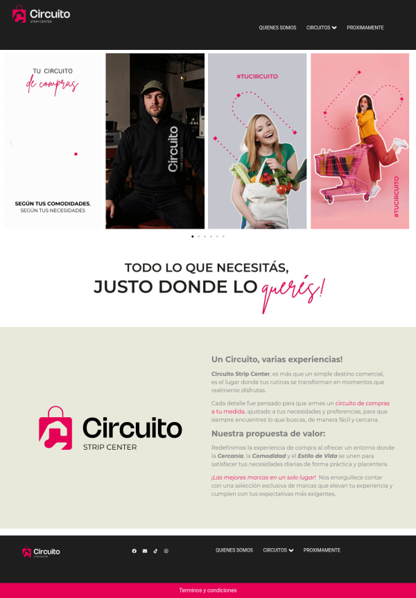 CIRCUITO CENTRO COMERCIAL — recorrido web