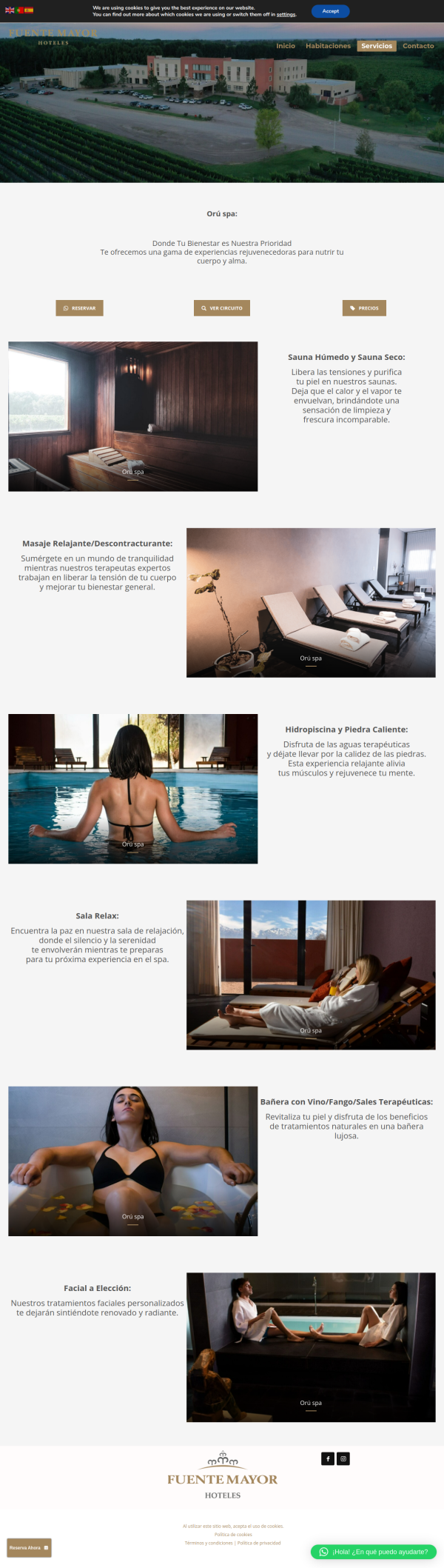 ORÚ SPA — recorrido web